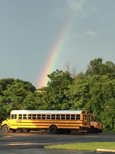 Bus and Rainbow 
